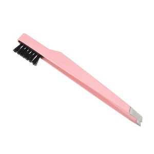 Unique Bargains Portable 2 In1 Stainless Steel Eyebrow Shaping Tool 1 Pc - 1 of 4