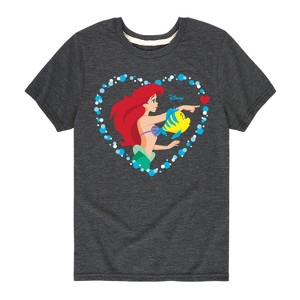 Girls' - Disney Princess - Ariel Short Sleeve Graphic T-Shirt - 1 of 4
