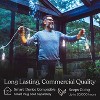 Brightech 15-Bulb LED Ambience Pro 2W 48ft 2700K S14 Indoor Outdoor Plug-in Hanging String Lights Clear Bulb White Wire - 2 of 4