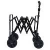 Expandable Dual-Layer Utility Wagon with 100% Extra Space - Grocery Cart for Camping, Shopping, Sports, Gardening, Fishing, Supports 225lbs, Green - 2 of 4