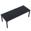 Lirago Black 78" Rectangular Dining Table E1 Particle Board Metal Frame 27.5x78.7x29.5 6-8 Seater Kitchen Table - 2 of 4