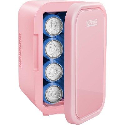 ICEMAN Portable Mini Fridge w/ 8 12oz Can Capacity, Cools and Heats, Car Plug Included