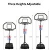 Sevobal Basketball Hoops Poolside Basketball Hoop Stand Height Adjustable with Stable Base for Outdoor Patio Backyard, Black, 12.78"*9.29"*2.63" - 4 of 4