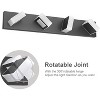 Runesay Vanity Light Dimmable 4 Lights LED Bathroom Vanity Lighting Fixtures Stainless Steel Acrylic Rotable 360° Vanity Wall Light Over Mirror - 3 of 4
