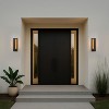 ALOADECOR H15" Modern Motion Sensor Outdoor Wall Light 23W Integrated LED Wall Sconce Matte Black for Porch Garage Patio（2 PACK） - 2 of 4