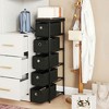 Resenkos Narrow 5-Drawer Dresser,Slim Storage Tower with Sturdy Reinforced Metal Frame, Space-Efficient Organizer Designed, Black - 3 of 4