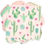 Sparkle and Bash 100 Pack Cactus Disposable Luncheon Paper Napkins 6.5" for Birthday Fiesta Party Decorations
