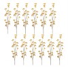 Golden Patrina Spray 33" Plastic Floral Picks Set of 12 in Warm Autumn Yellow Hues by Melrose - 3 of 3