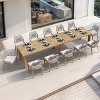 PURPLE LEAF Dining Set Patio Metal Table and Wicker Rattan Chairs for Outside Porch Garden Kitchen Modern Outdoor Furniture Sets - 2 of 4