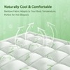 Itopfox Cooling Queen Mattress Topper with Memory Foam for Back Pain Relief, Breathable Bamboo Rayon Pillow Top for Hot Sleepers, Deep Pocket Fit - 3 of 4