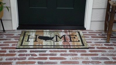 Home USA Multicolor Recycled Rubber Outdoor Doormat