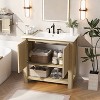 Christopher Knight Home Raisa 35" Modern Bathroom Vanity with Rectangle Ceramic Sink and Open Shelf - 2 of 4