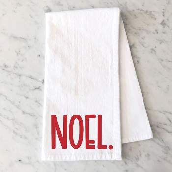 City Creek Prints Noel Bold Tea Towels - White