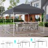 GustoWave Portable 10x10 Ft Pop Up Canopy Tent for Camping, Parties, Outdoor - 3 of 4