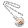 Black Bow Jewelry Charles Hubert Two-tone Rose Gold Finish Brass Pocket Watch - 4 of 4