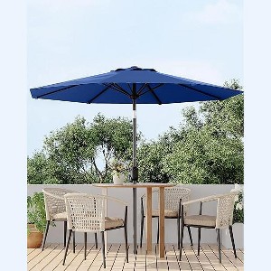 7.5 FT Outdoor Patio Umbrella, Table Market Umbrella, 6 Sturdy Ribs UV Protection Waterproof for Garden, Deck, Backyard, Pool - 1 of 4