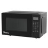 Impecca 0.9 Cu. Ft. Countertop Microwave Oven, 900W, 11.25” Turntable & Child Lock - Black - 2 of 3