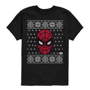 Boys' - Marvel - Spiderman Sweater Short Sleeve Graphic T-Shirt - 1 of 4
