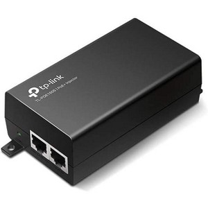 TP-LINK TL-PoE160S 802.3at/af Gigabit PoE Injector Non-PoE to PoE Adapter Supplies PoE (15.4W) or PoE+ (30W) Manufacturer Refurbished - 1 of 3