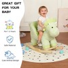 VAPTMY Kids Ride-On Rocking Horse Toy with Lullabies & Safety Belt,CPC Certified Hand Puppet Toy for Babies 1-3 Years,White - 4 of 4