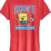 Women's - Spongebob Squarepants - Kickin It Since 1999 Short Sleeve Graphic T-Shirt - 2 of 4