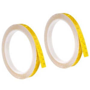 Unique Bargains Waterproof Adhesive High Visibility Safety Reflective Tape 2 Pcs - 1 of 4