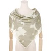 Elerevyo Women's Floral Contrast Color Silk Feeling Satin Square Scarves Bandanas 35.4" X 35.4" - 2 of 4
