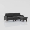NicBex 3-Seater Linen Sofa Couch with Removable Storage Ottoman & Cup Holders,Upholstered Sleeper Sofa for Living Room,Bedroom - 4 of 4