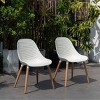 Amazonia 2pc BlissSeat Outdoor Patio Dining Chairs Armless Chairs - 2 of 4