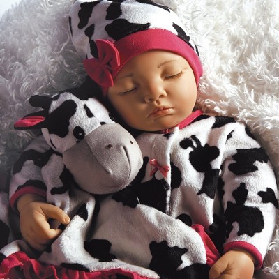Paradise Galleries Real Baby Doll That Looks Real Over the Moooon, 19 inch Sleeping Reborn Girl