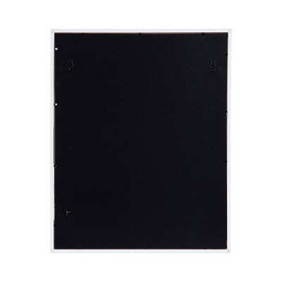 Gray and White Wood 16x20 Matted Photo Frame Set