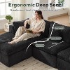4-8 Seater Modular Cloud Sectional Sofa, U-Shape Chenille Couch, Deep Memory Foam Couch, No Assembly Required - 4 of 4