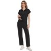Clearlove Women's 2 Piece Outfits Casual Lapel Half Zip Sweatshirts And Wide Leg Pants Tracksuit Sets - 2 of 4
