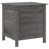 vidaXL Patio Storage Box Anthracite 19.7 in.x19.3 in.x22.2 in. Solid Wood Fir - 2 of 4