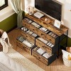 Hausource 8 Drawer Fabric Storage Dresser Tower Wide Chest of Drawers for Living Room Bedroom - 4 of 4