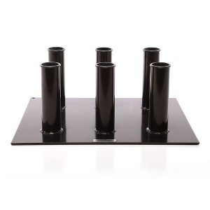 Power Systems Olympic Barbell Holder – Vertical Storage Rack for 6 Weightlifting Bars - 1 of 3