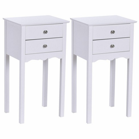 Costway Tall End Table Coffee Stand Night Side Nightstand Accent Furniture  : Target