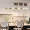 Rennnsan Delithra 18"W 8-Light Bubble Linear Glass Modern Dimmable Kitchen Island Pendant - 4 of 4