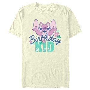Men's Lilo & Stitch Angel Birthday Kid T-Shirt - 1 of 4