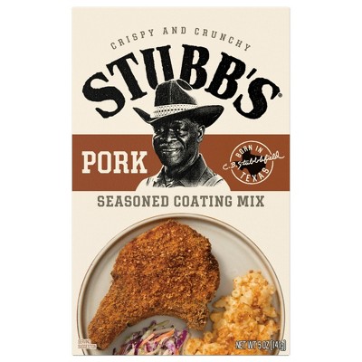 Stubb's Pork Seasoned Coating Mix, 5 oz Pouch (Pack of 4)