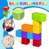 12-Piece Large Magnetic Building Blocks, 1.65 Inch Stacking Cubes Sensory Toy for Toddlers Ages 1-3 - 2 of 4