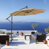 DSVIMOY Patio Umbrella, Hanging Cantilever Umbrella, Offset Umbrella, Easy Open Adustment, taupe - 4 of 4