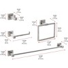 Elegant Lighting Isla 4-Piece Bathroom Hardware Set in Brushed Nickel - 2 of 4