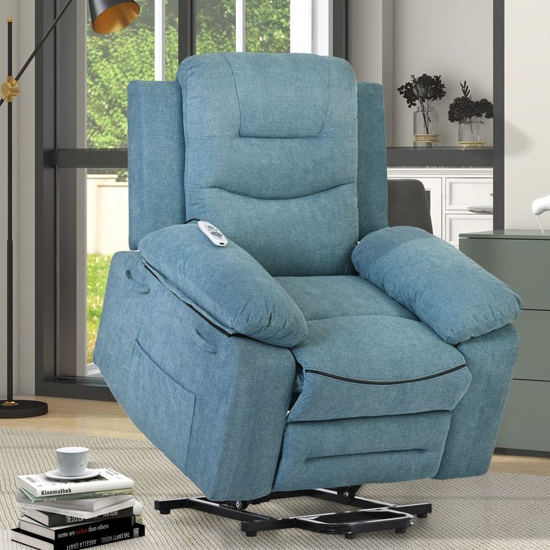 Electric Lift Recliner with Adjustable Massage, Heating Function, Infinity Positions and Side Pockets - ModernLuxe, 2 of 13