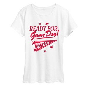 Women's - Instant Message - Ready For Game Day Short Sleeve Graphic T-Shirt - 1 of 4