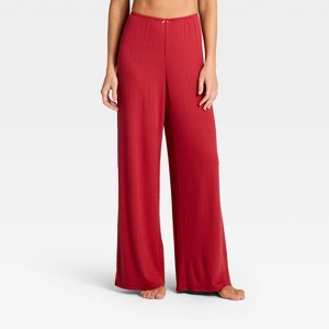 Women's Variegated Ribbed Pajama Pants - Auden™ - 1 of 3