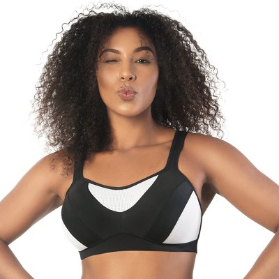 Parfait Women's Dynamic Mid-high Impact Sports Bra - Black - 30dd : Target