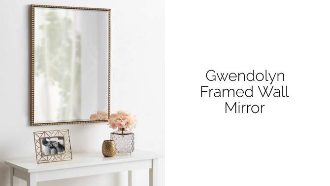 18&#34; x 24&#34; Gwendolyn Rectangle Wall Mirror Gold - Kate &#38; Laurel All Things Decor, 2 of 8, play video