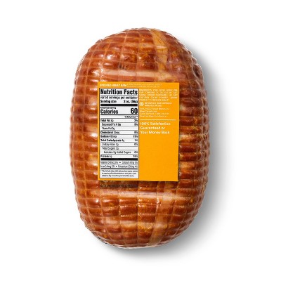Uncured Honey Ham - Deli Fresh Sliced - price per lb - Good &#38; Gather&#8482;