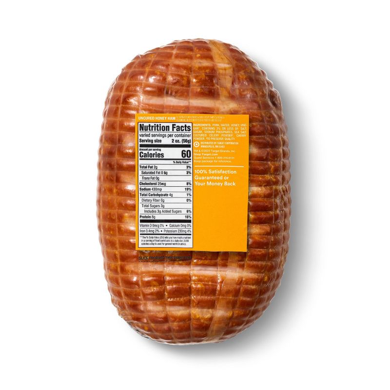 Uncured Honey Ham - Deli Fresh Sliced - price per lb - Good &#38; Gather&#8482;, 4 of 5